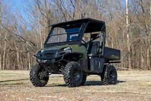 Polaris Ranger 800 XP LE Winch Mount - Rough Country - Dual Bolt Patterns, 3,500lb-5,000lb - Black - 2012